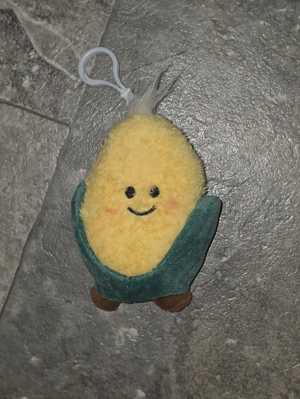 Plush Corn Bag Charm/ Keychain NWT